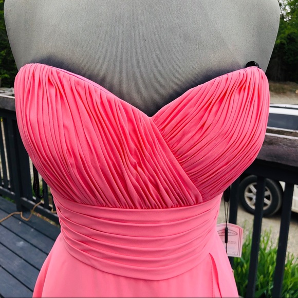 Coral Mini flare Dress - Picture 2 of 5